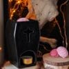 Kit Ritual Quemador Ataúd Gótico "The Death" - Aroma Tierra, Cuero y Eucalipto