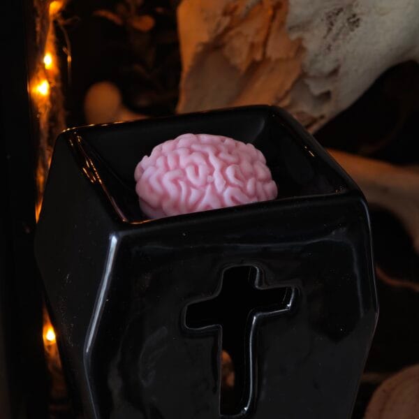 Kit Ritual Quemador Ataúd Gótico "The Death" - Aroma Tierra, Cuero y Eucalipto