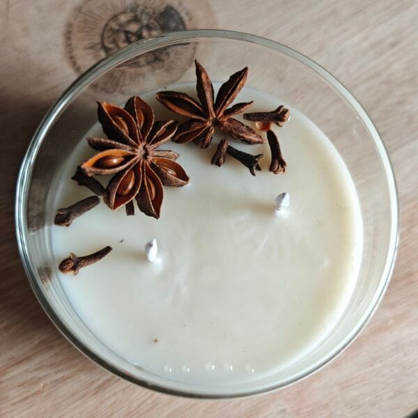 Vela Artesanal "Pumpkin Spice" – Aroma de Otoño y Especias (120ml)