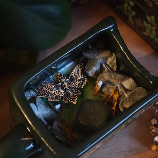 2026/03/1000132924-scaled.jpg Vela Libro 'Green Witch' – Santuario Botánico (Eucalipto, Menta y Cedro)