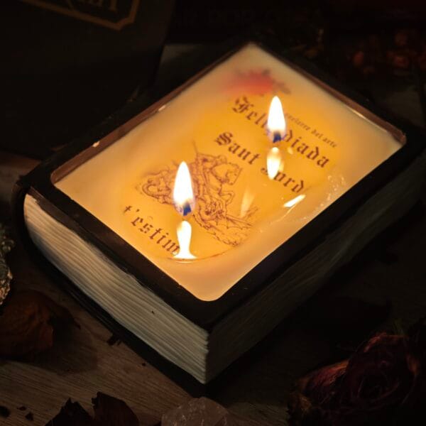 2026/04/1000134288-scaled.jpg 🕯️ Pack Especial Sant Jordi: Vela Libro + Kit de Encendido + Regalo 🌹