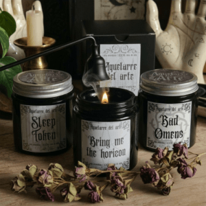 Pack Velas Aromáticas Metal – BMTH, Bad Omens y Sleep Token | Unholy Trinity Edición Especial