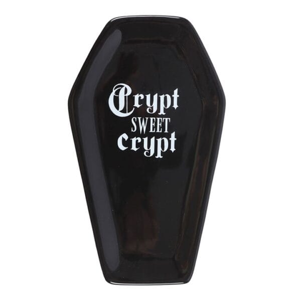 Bandeja para Joyas, velas y minerales "Crypt Sweet Crypt" – Organizador de Ataúd Gótico