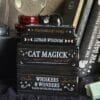 Quemador de Esencias "Gato Negro sobre Libros" – Quemador de Aceite Cerámico Estilo Místico y Brujil
