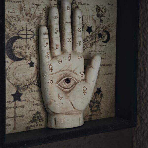 IMG_20260506_190953 Cuadro de Pared "Palmistry Companion" – Arte Esotérico de Quiromancia con Marco Negro
