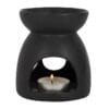 OB_35430,2 Quemador de Cera "Triple Luna" (Negro) – Altar para Rituales de Aromaterapia