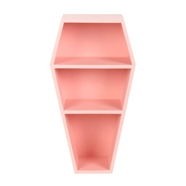 Estantería Ataúd Rosa (40cm) – Decoración Pastel Goth y Colección Pretty Deadly