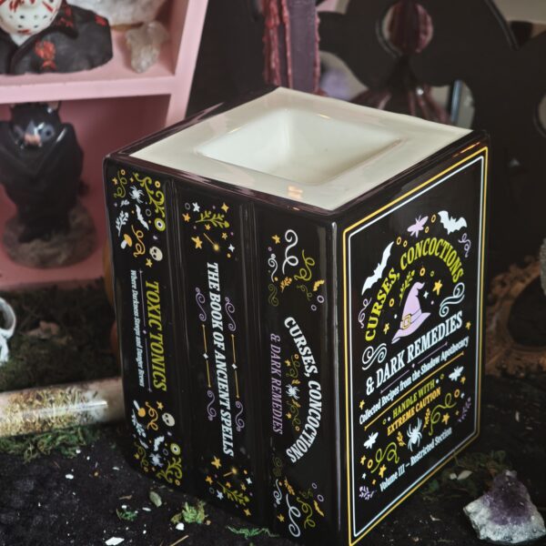 Quemador y calentador de cera Libros de la Botica de la Bruja