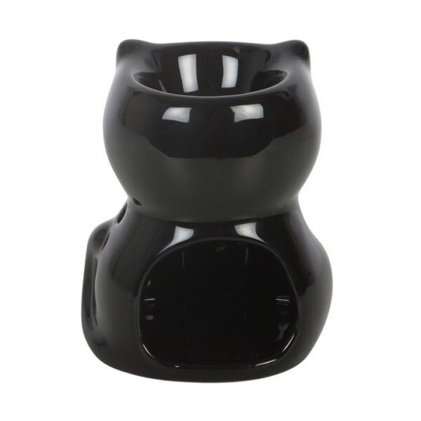 Quemador de aceite y waxmelt Gato Negro Mágico