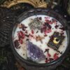 Midnight Fortune – Vela con Pirita y Amatista