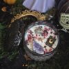 Midnight Fortune – Vela con Pirita y Amatista