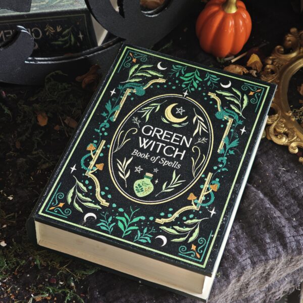 EL PRIMER GRIMORIO – Caja Regalo Green Witch con Velas, Inciensos y Minerales