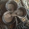 Espejo Steampunk Trébol – Decoración de Pared