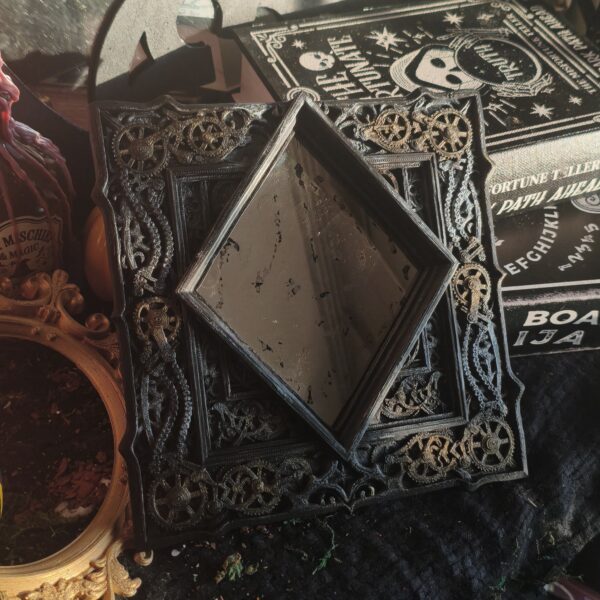 Espejo Steampunk Diamante – Decoración de Pared