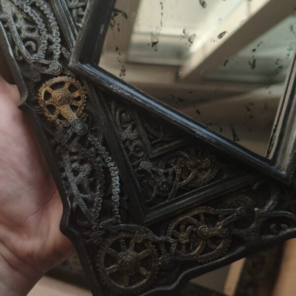 Espejo Steampunk Diamante – Decoración de Pared